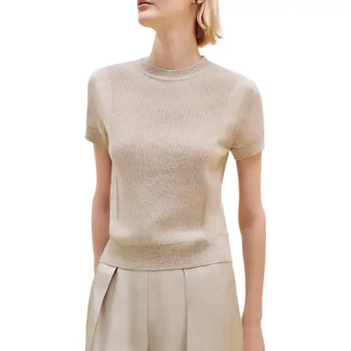 HERMES FW24 Cashmere Sweater Women's Beige