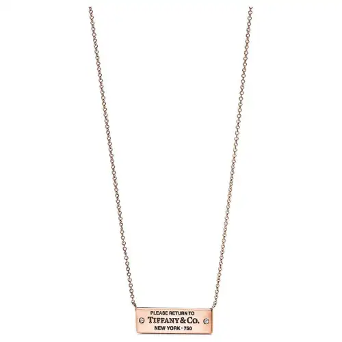 TIFFANY & CO. Return To Tiffany Collection 18K Rose Gold Necklaces Women's Rose Gold
