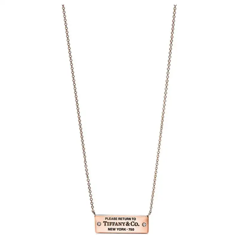 TIFFANY & CO. Return To Tiffany Collection 18K Rose Gold Necklaces Women's Rose Gold
