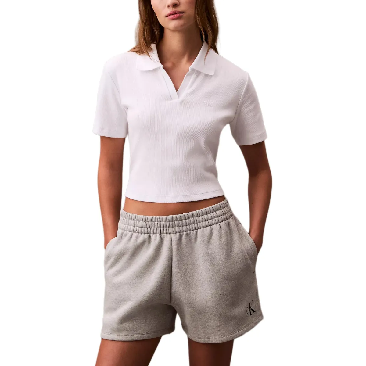 CALVIN KLEIN Casual Shorts Women's Gray