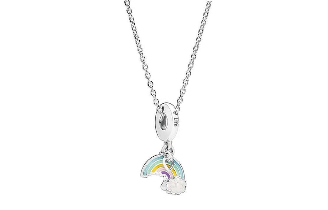 Женская цепочка Pandora Rainbow (серебряная)