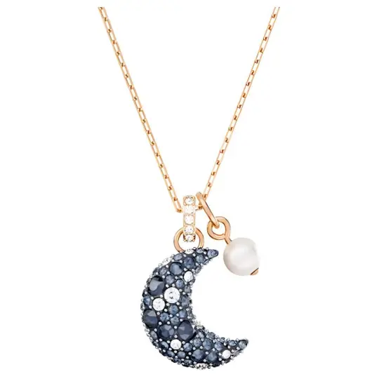 Swarovski Sublima Faux Crystal, Faux Pearl Necklaces Women's Blue