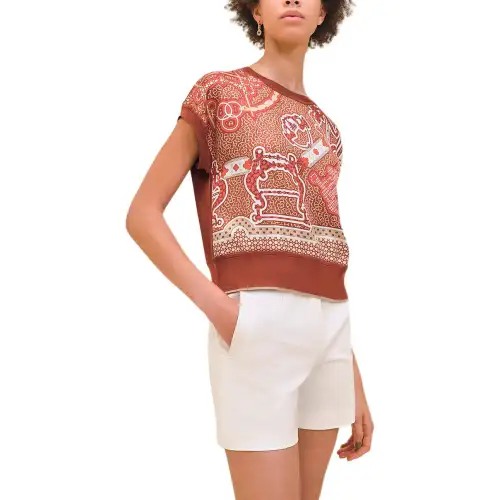 HERMES SS24 Knitwear Women's Turin Red
