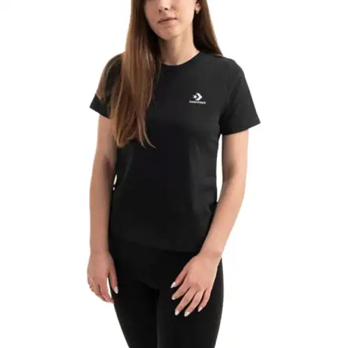 Converse Star Chevron T Shirt Women's Black