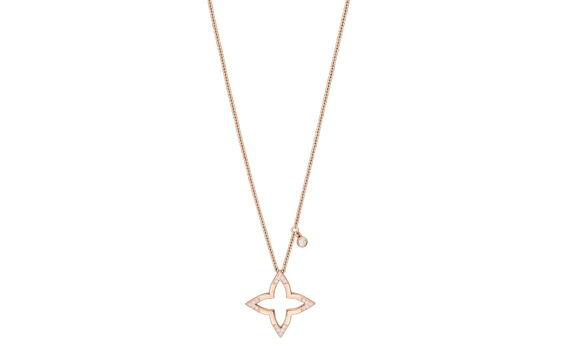 Женское колье Louis Vuitton Blossom (розовое золото)