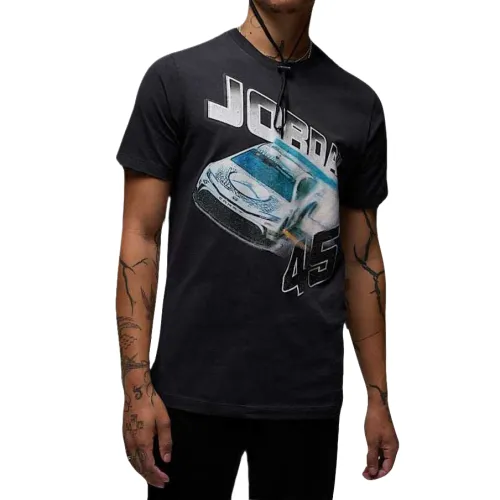 Jordan BRAND T Shirts Men's Black Crew Neck Moderate