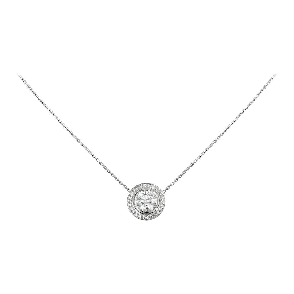 Cartier 2010s Pre owned 18kt White Gold Diamond Necklace