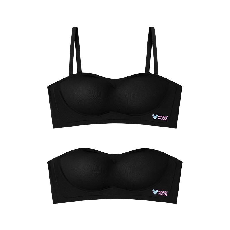 Disney Disney, removable tube top, thin non-slip invisible comfortable straps, breathable wireless bra, underwear, gift box, strapless, 1 pieces