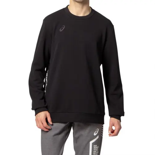 ASICS Sweatshirts Unisex Black Crew Neck Moderate