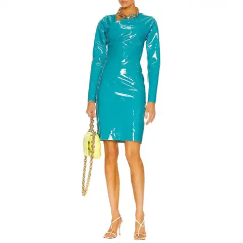 Bottega Veneta Long Sleeved Dress Women's Blue