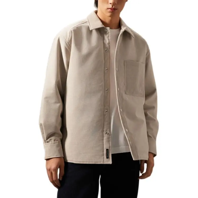 CALVIN KLEIN Jackets & Coats Men's Milk Tea Coffee