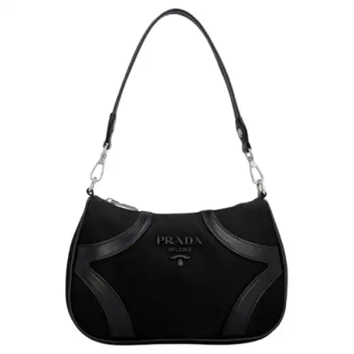 PRADA Nylon Crossbody Bag, Shoulder Bag Women's Black