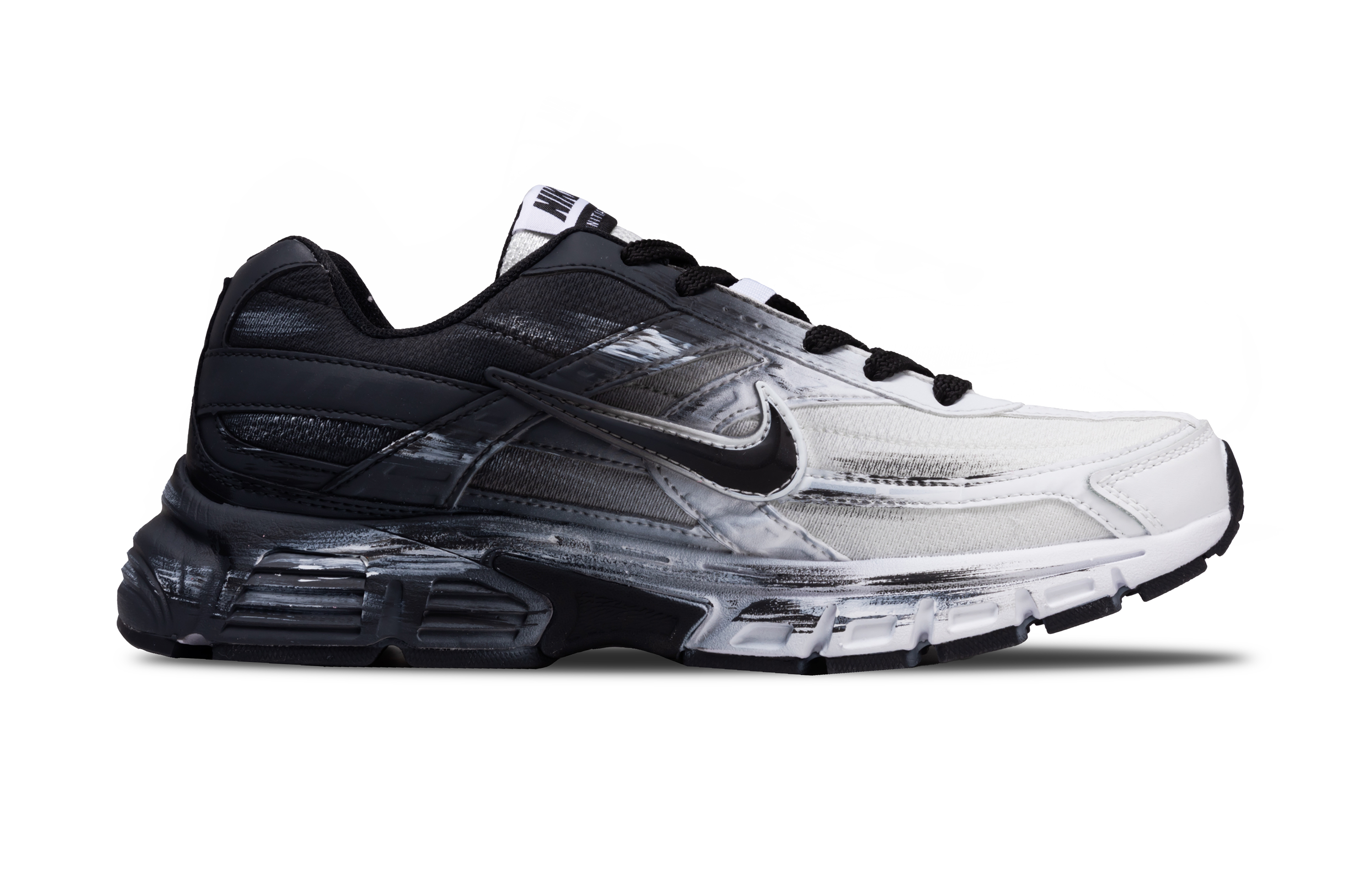 Nike Initiator Abrasion Resistant Low top Running Shoes Men’s Black White