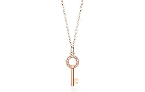 TIFFANY & CO. Keys Japanese And Korean Sweet Style Necklaces Women's Rose Gold