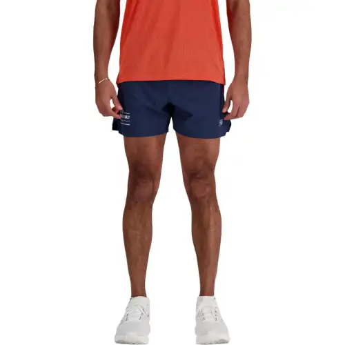 New Balance RBC Brooklyn Half RC Short 5' Casual Shorts Men's Marine Blue