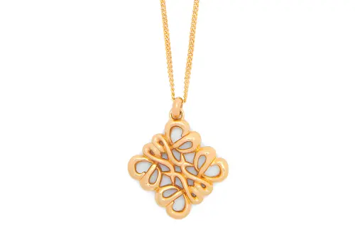 LOEWE Anagram 925 Sterling Silver Necklaces Women's