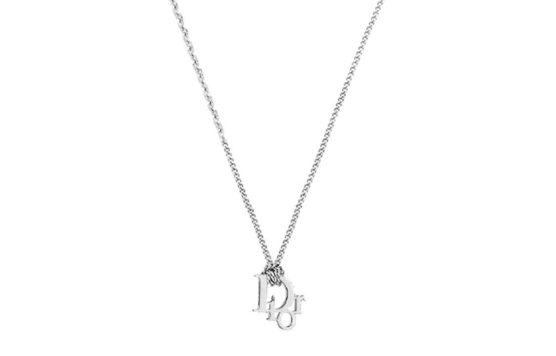 Мужское колье Dior OBLIQUE (серебряное)