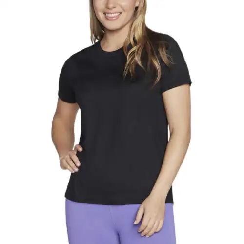 Skechers GO DRI SWIFT Regular T Shirt Women's Black