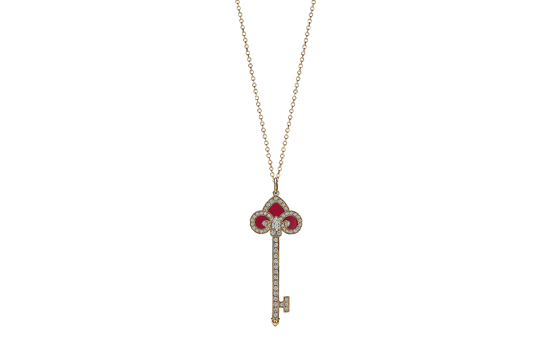 TIFFANY & CO. Tiffany Fleur de Lis Medium Key Pendant Women's