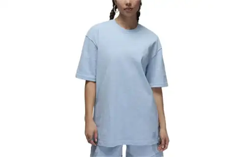 Jordan ESSENTIALS Drop Shoulder Sleeve T Shirt Women's Blue Gray