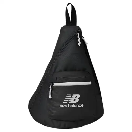 New Balance Polyester Shoulder Bag, Crossbody Bag Large Unisex Black