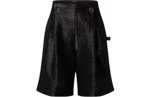 LOUIS VUITTON Glitter Dart Shorts Casual Shorts Women's Black