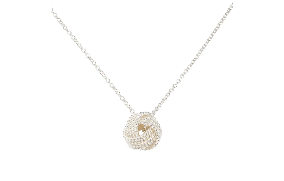 TIFFANY & CO. Twist Series 925 Sterling Silver Necklaces Women's Silver