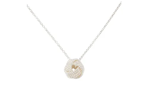 TIFFANY & CO. Twist Series 925 Sterling Silver Necklaces Women's Silver