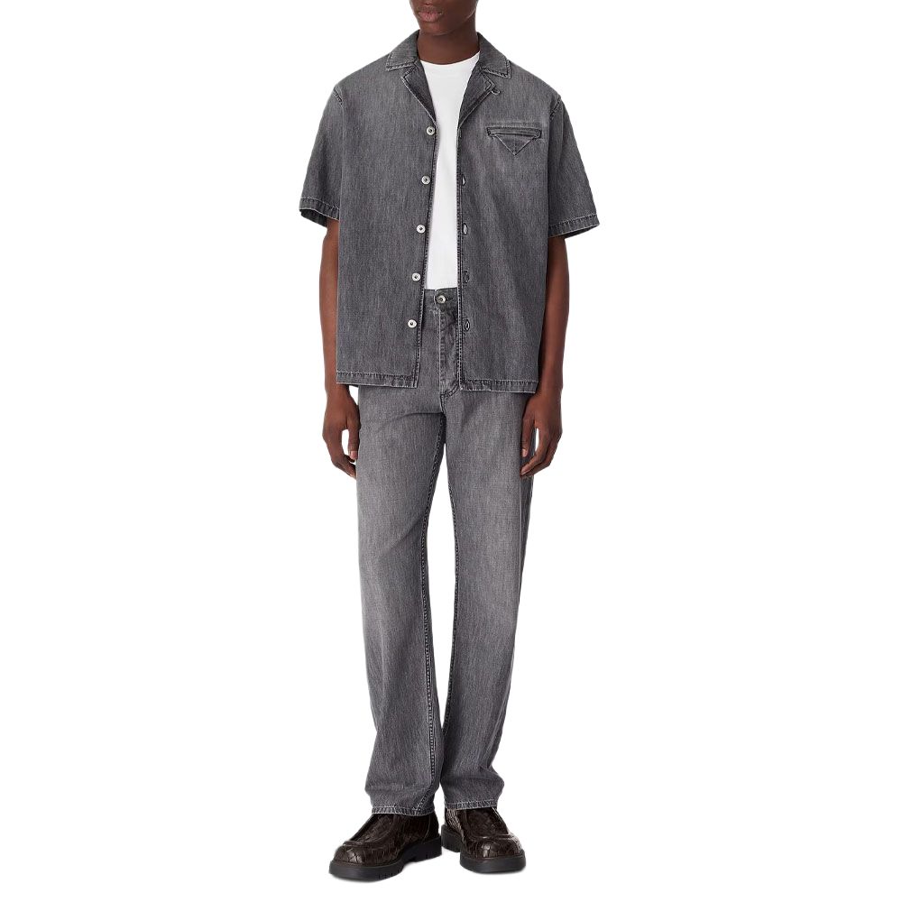 Bottega Veneta Intrecciato Patch Straight Leg Jeans