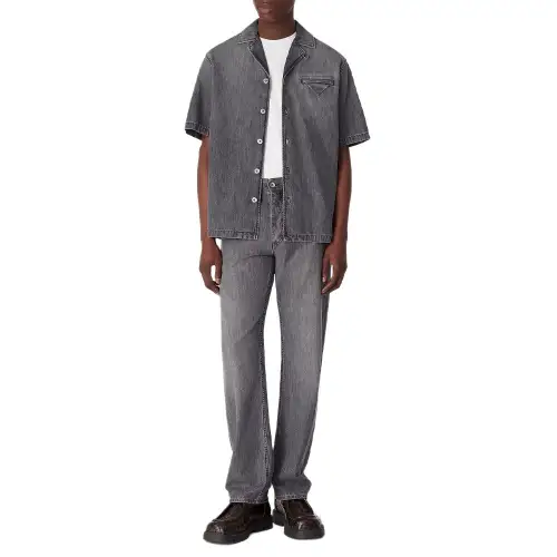 Bottega Veneta Intrecciato Patch Straight Leg Jeans