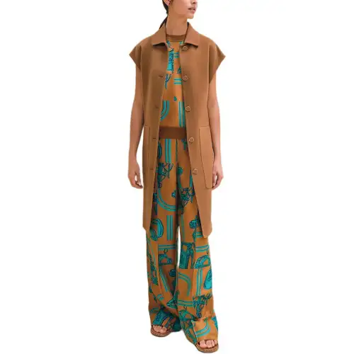 HERMES SS24 Coats Women's Umber