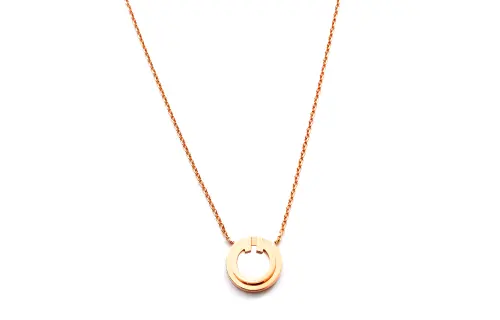 TIFFANY & CO. T Series 18K Gold Necklaces Women's Gold