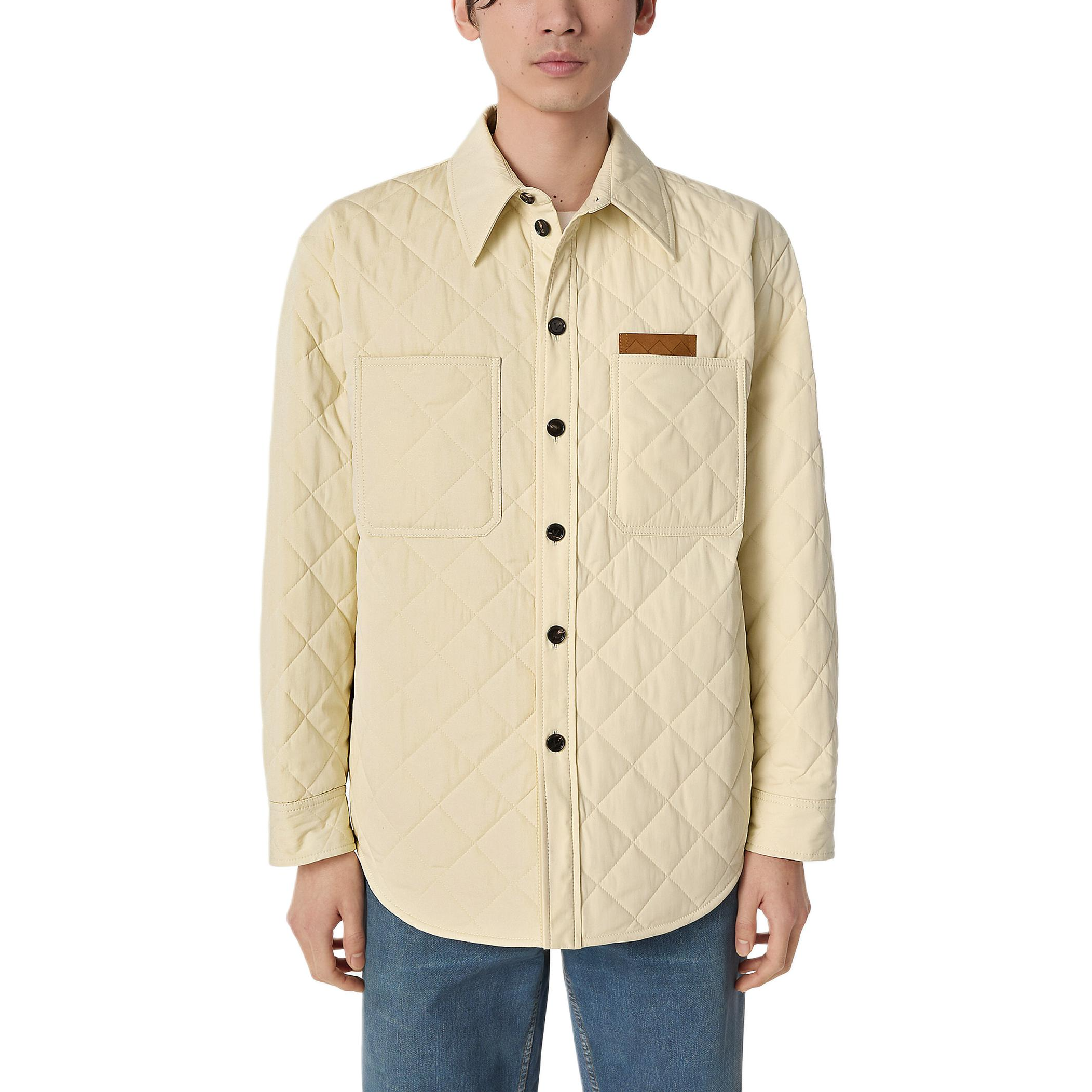 Bottega Veneta Long Sleeved Quilted Overshirt
