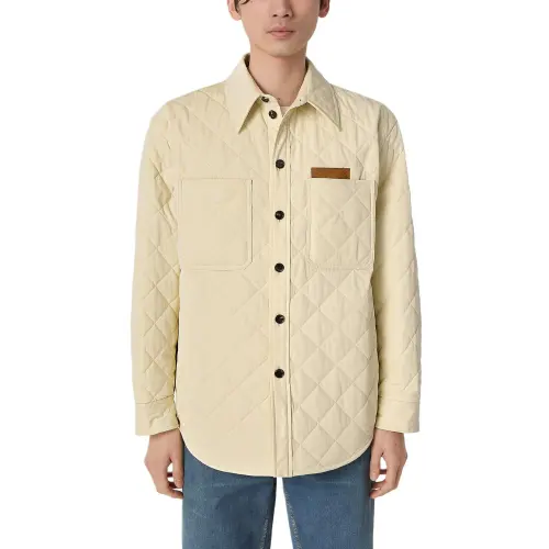 Bottega Veneta Long Sleeved Quilted Overshirt