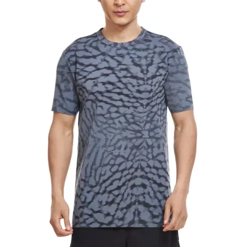 Jordan T Shirts Men's Gray Crew Neck Thin