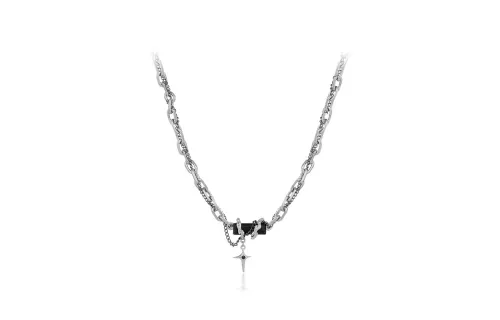 Inkopper Titanium Steel Necklaces Unisex