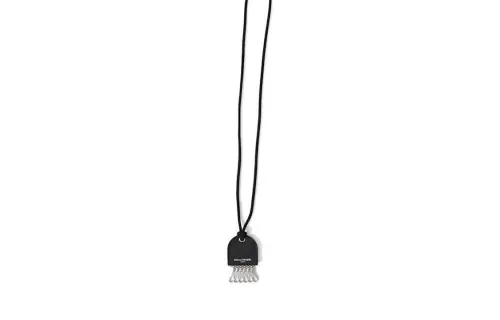 Maison Margiela Leather Necklaces Unisex Black