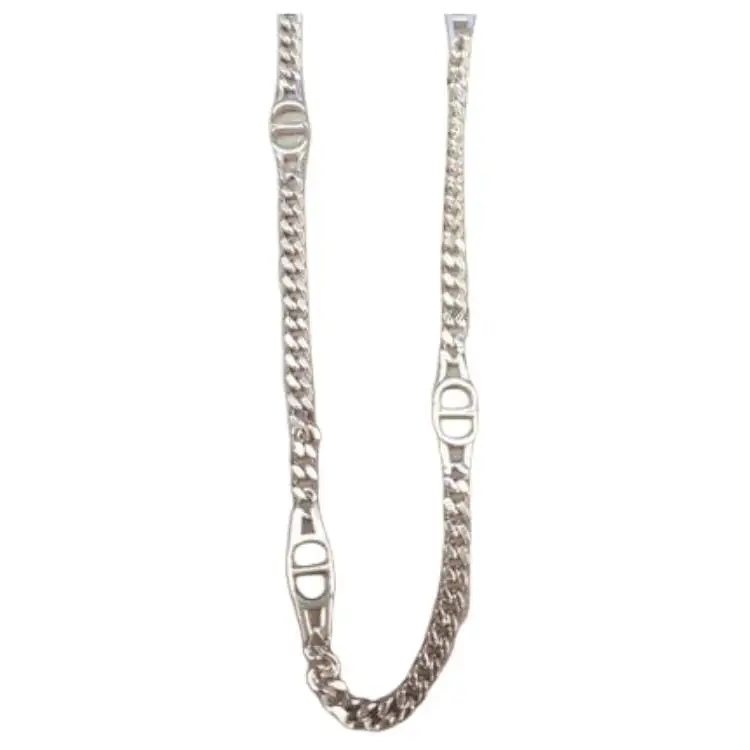DIOR Sterling Silver Necklaces Men's Silver
