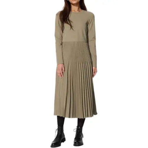 UNIQLO Long Sleeved Dress Women's Dark Beige
