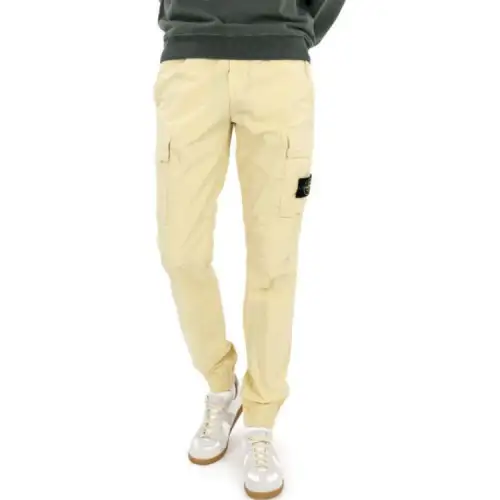 STONE ISLAND Casual Pants Men's Ecru