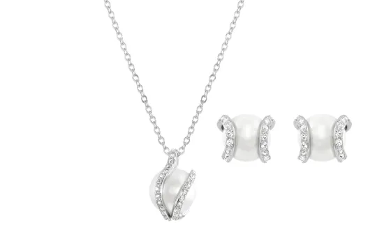 Swarovski Nude Crystal Pearl Necklaces Women's