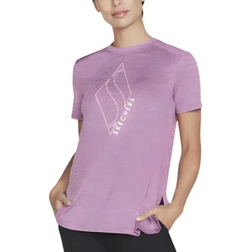 Skechers T Shirt Women's Purple/Bright Pink