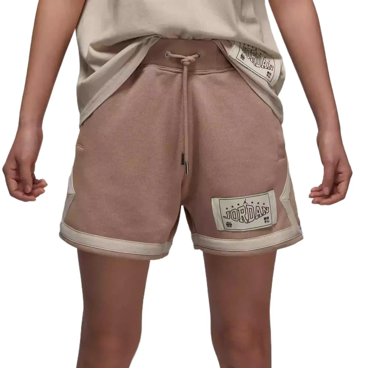 Jordan Diamond Casual Shorts Women's Ban Lan Gen/Oat/Gray Black