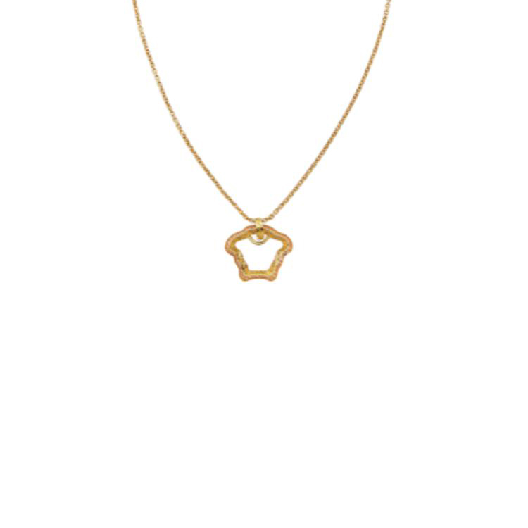 Женское колье Versace La Medusa Logo (золотое)