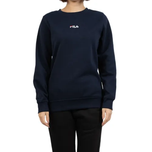 FILA Sweatshirts Women's Blue Crew Neck Moderate