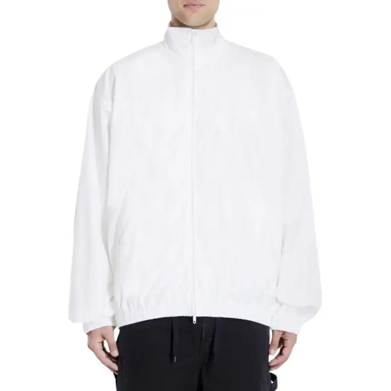 Balenciaga Logo Printed Zip Up Jacket