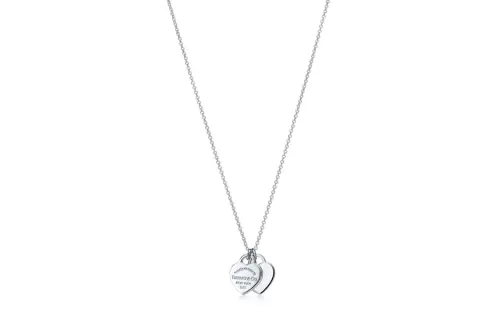 TIFFANY & CO. Return To Tiffany Collection 925 Sterling Silver Necklaces Unisex Silver