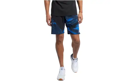 Reebok TS Speed Short AOP 6MO Casual Shorts Men's Blue