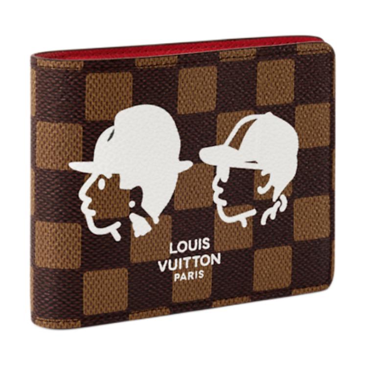 Мужской кошелек Louis Vuitton x Nigo (коричневый) — фото 2