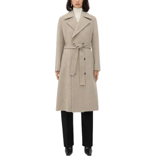 Bottega Veneta Double Breasted Belted Coat